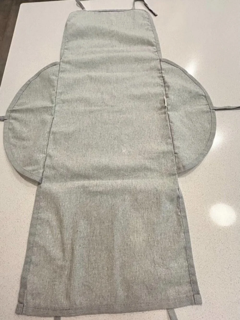 Brunello Cucinelli Gray Garment Dust Bag Drawstring 17x13 Folded 35.5x13 Open.